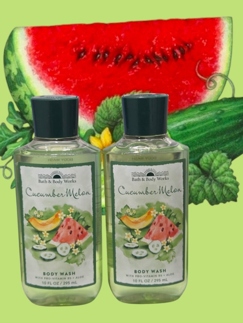 Bath & Body Works Cucumber Melon Body Wash Set